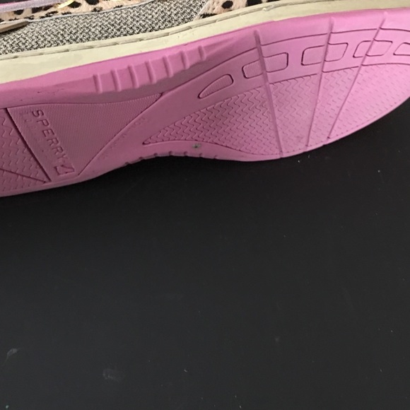 Sperry Pink and Cheetah Slip Ons! - Picture 2 of 4